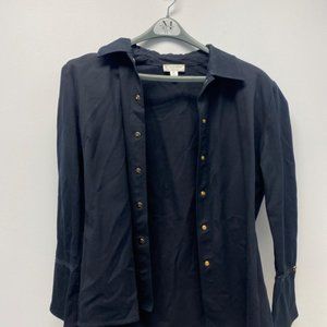 St. John Sport XL Black Jean Jacket